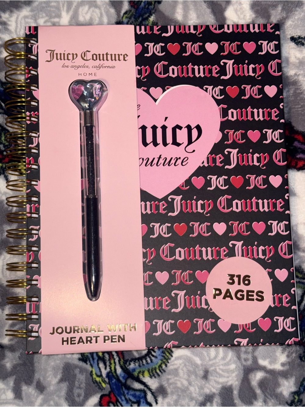 Journal with Heart Pen